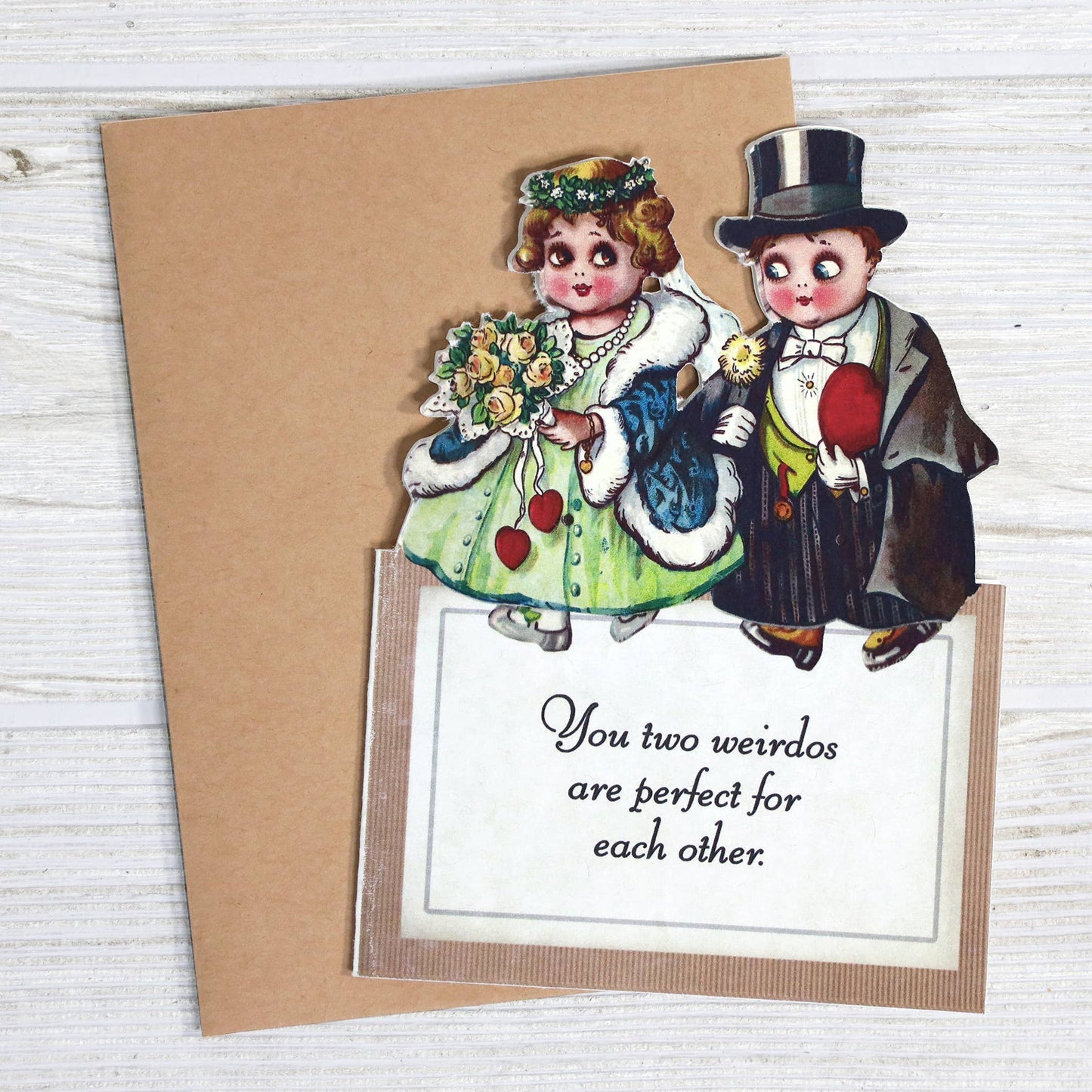 Wedding Engagement Card for Perfect Weirdos