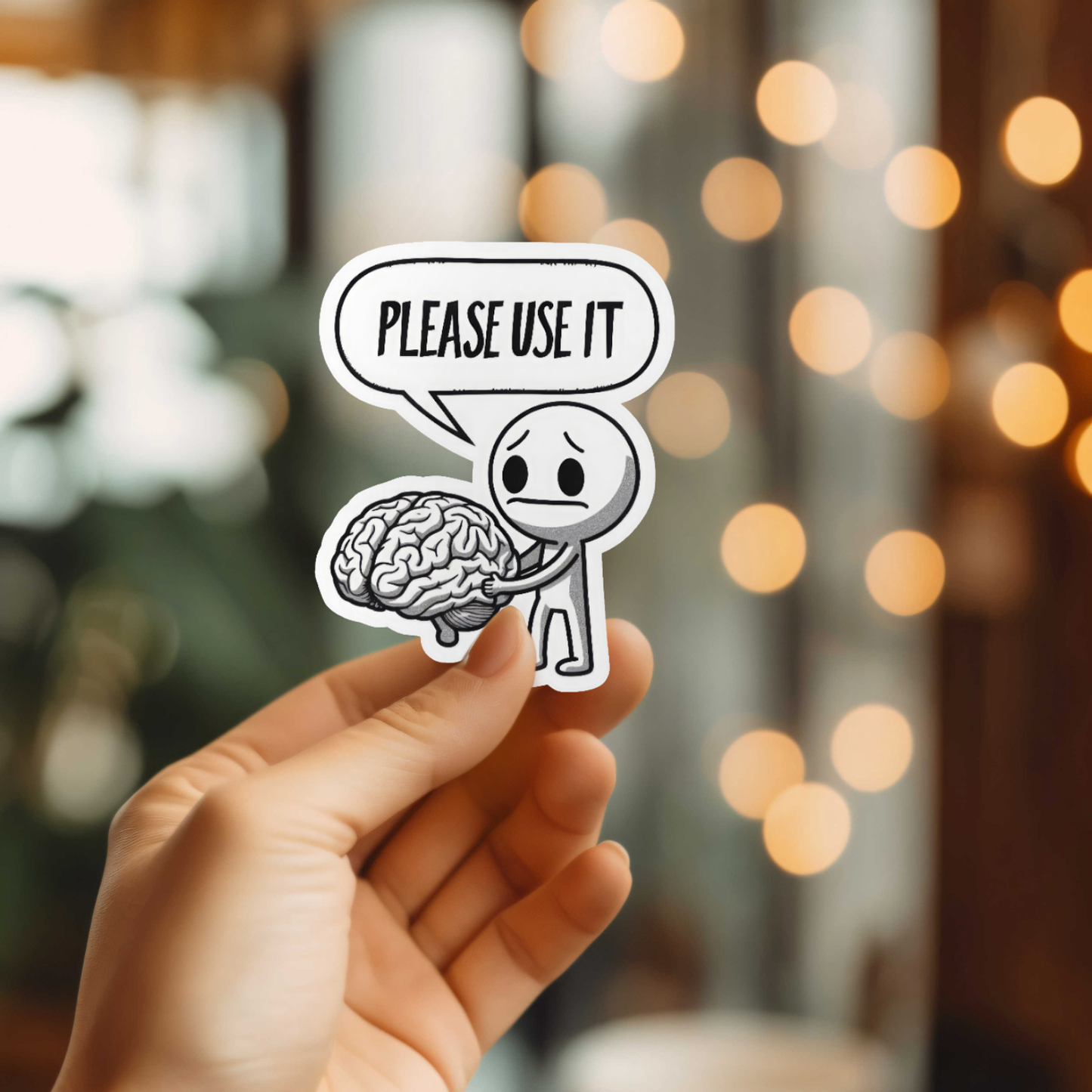 Please Use It Vinyl Sticker