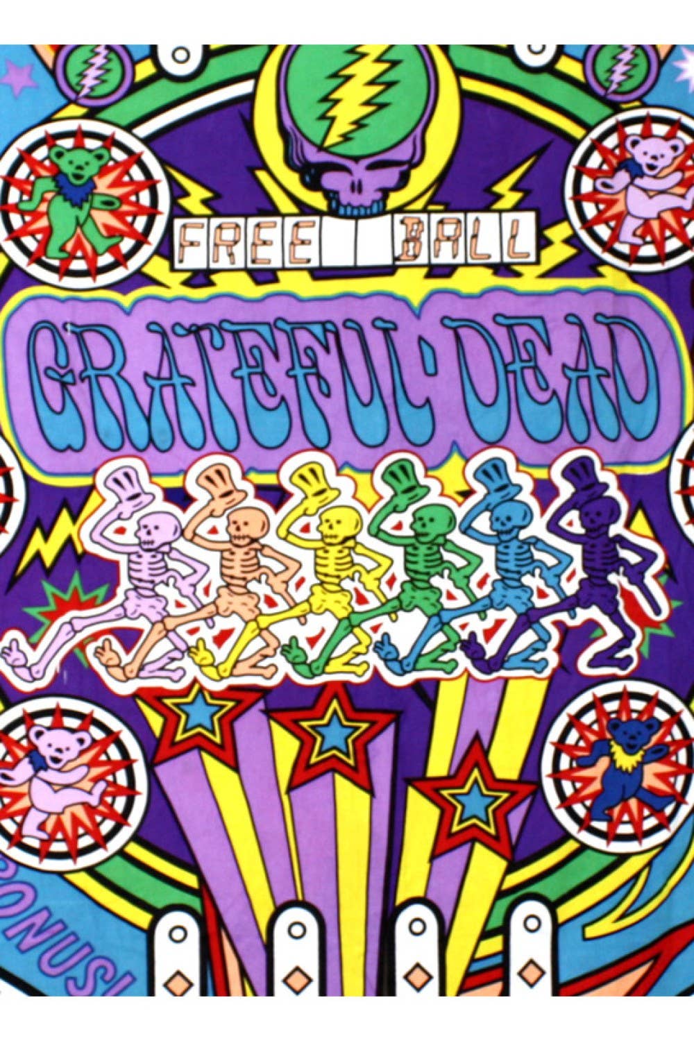 Grateful Dead Tapestry Pinball Machine 30x45"