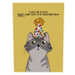 Purrfect Birthday 3D Greeting Card