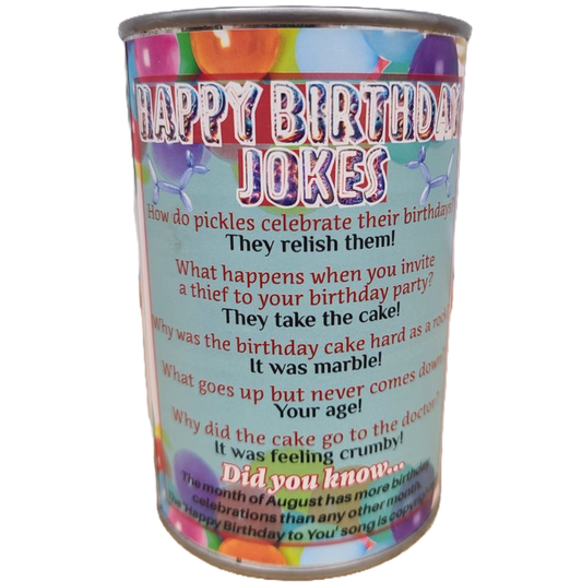 Canned Cake | Happy Birthday to You Gift | Plush B-day Cake