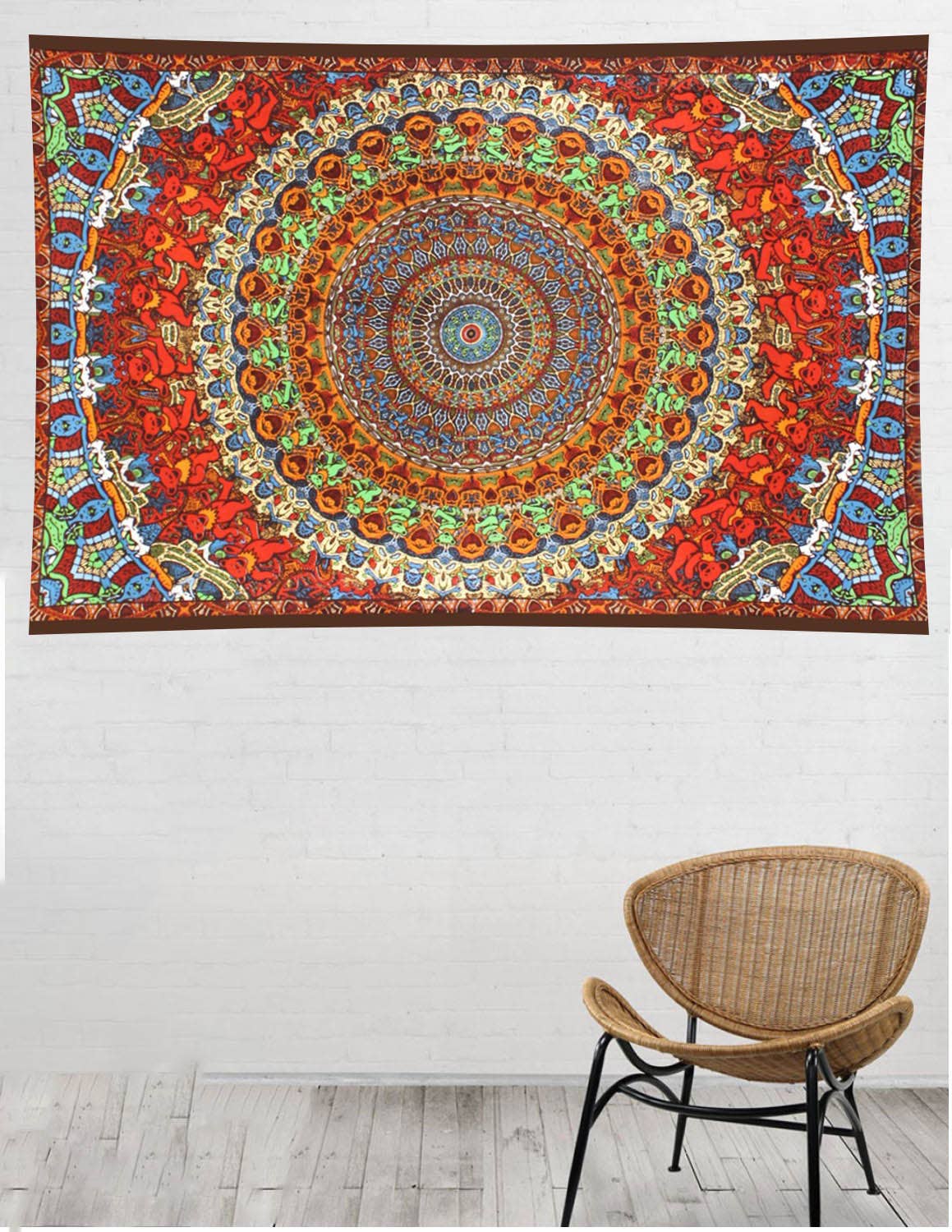 Sunshine Joy - 3D Grateful Dead Tapestry Bear Vibration Tapestries Licensed