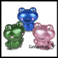 Frog Thick Metallic Gel Stress Ball -Sticky Fidget Squishy 1PC