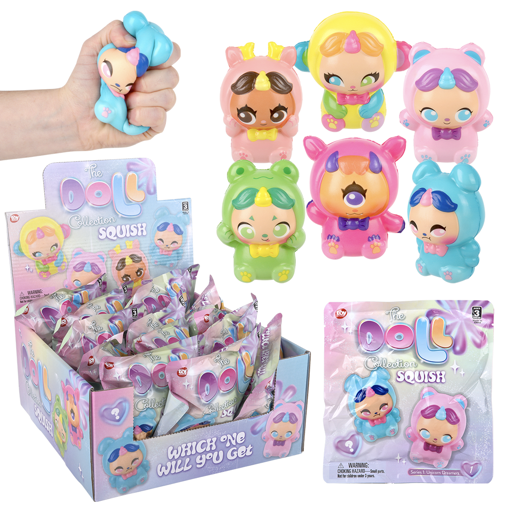 4" BLIND BAG SQUISH DOLL 1PC