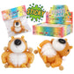 Buff Chipmunk Pom Pom Sticky Mochi Squishy Bag - 1PC