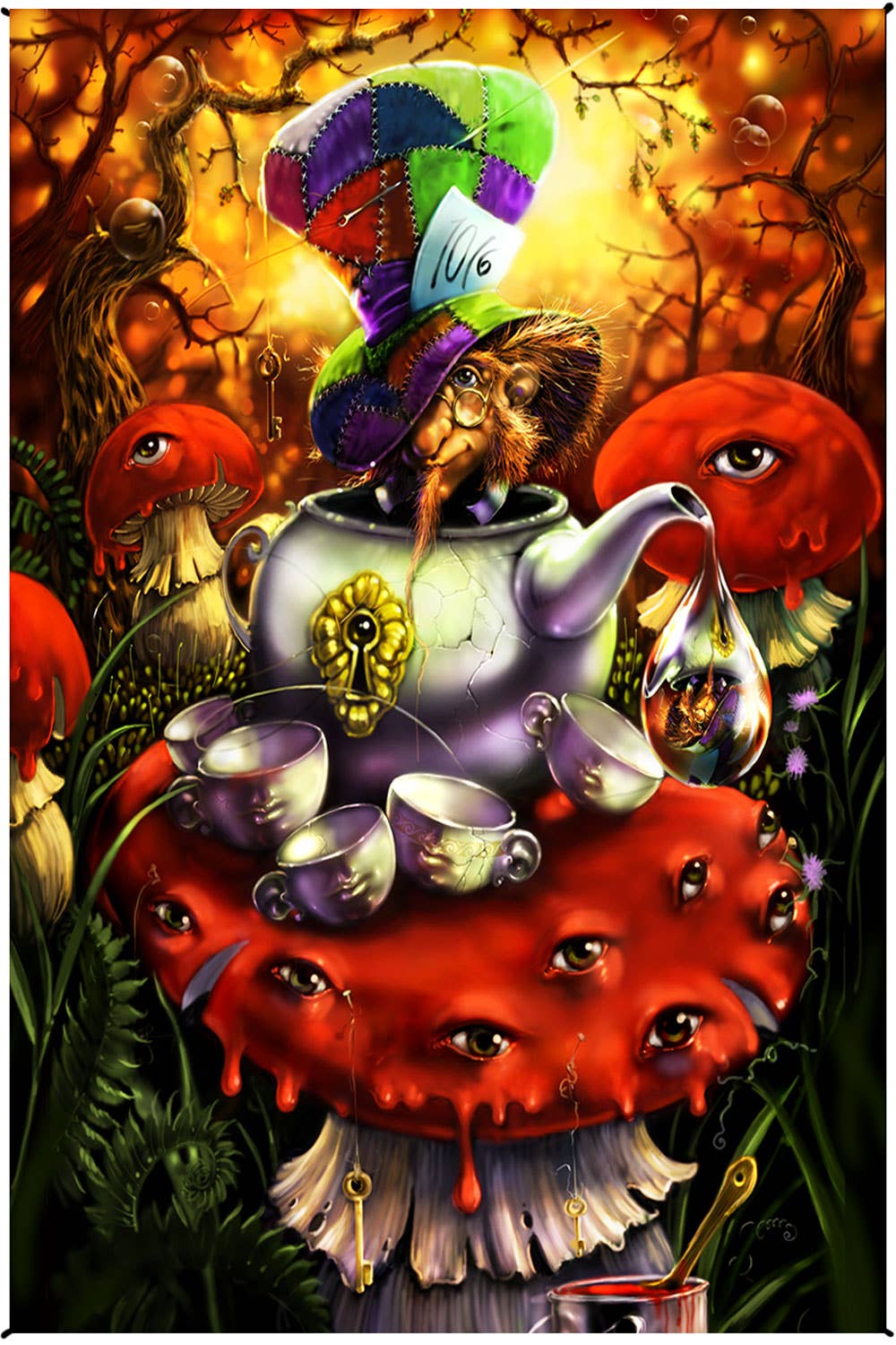 Sunshine Joy - Heady Art Print Mini Tapestry Mad Hatter