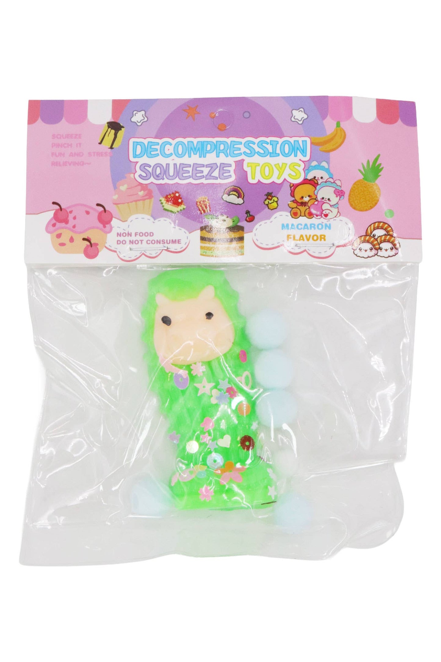 Italian Brain Rot Memes Mochi Pom Pom Squishy Bag - 1 PC