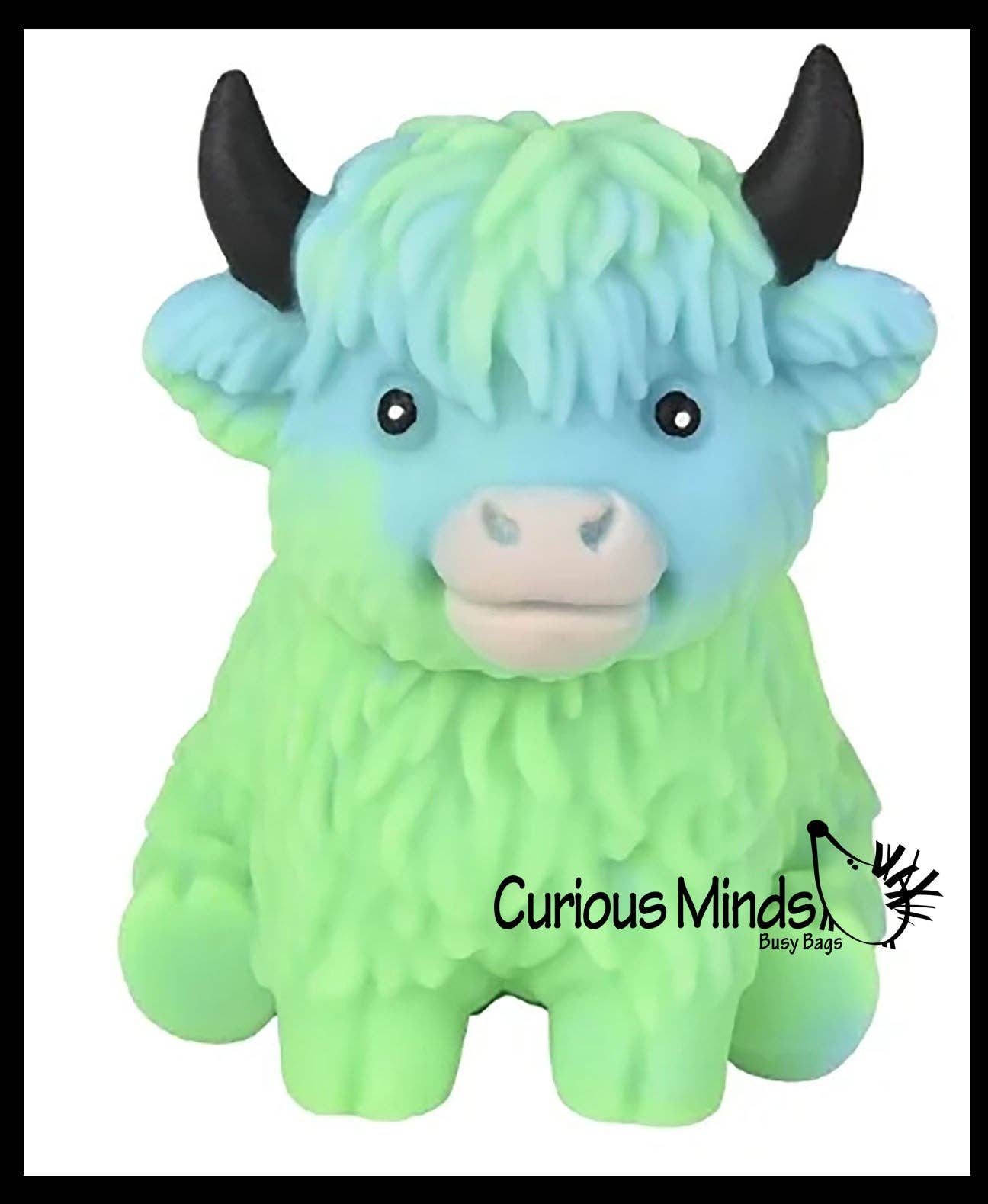 1 Marshmallow Highland Cow Animal Stress Balls - Ultra Soft 1PC