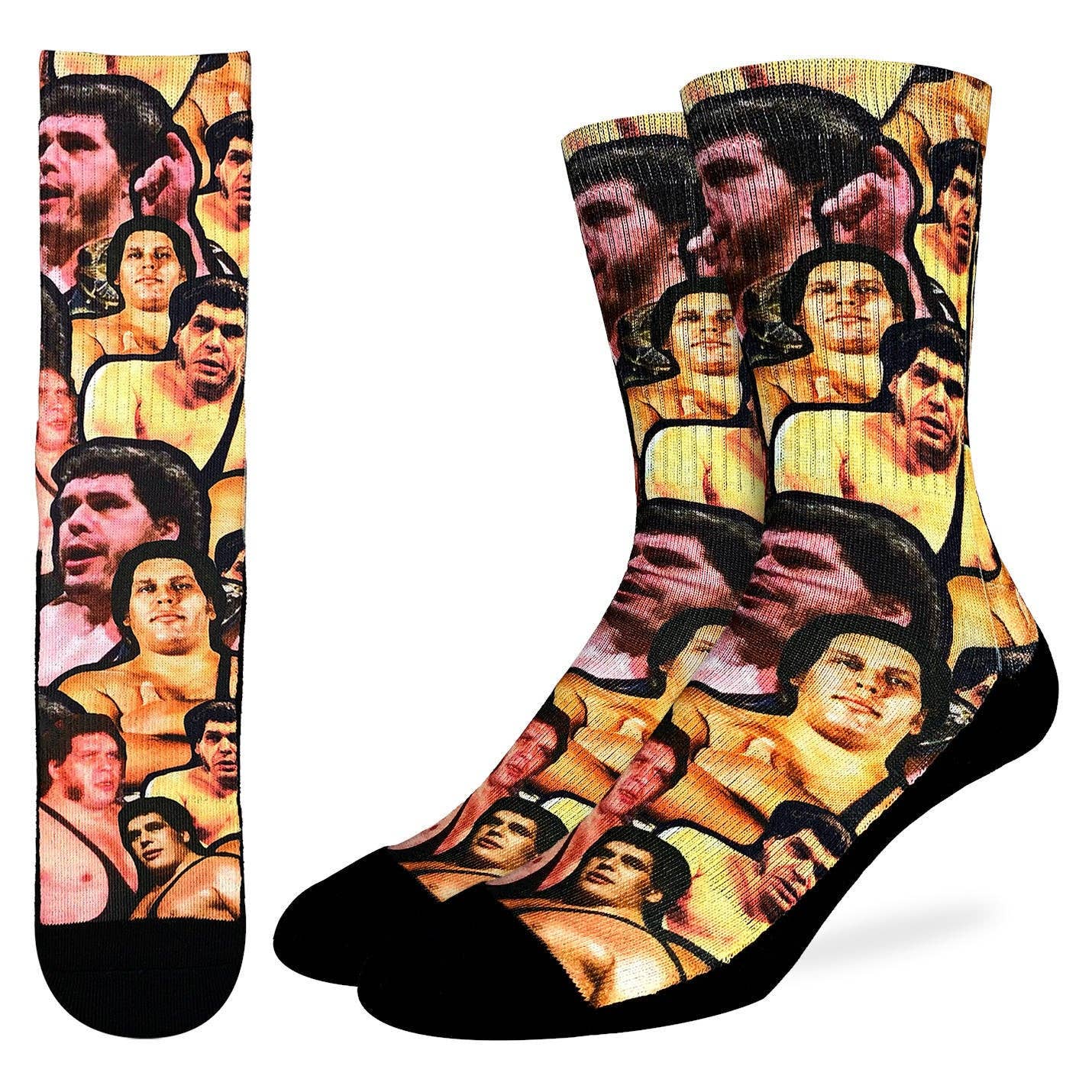 Good Luck Sock - Men's Andre the Giant Collage Socks [CLEARANCE]