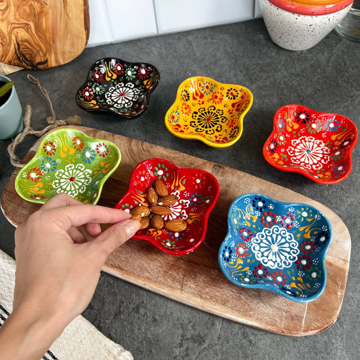 Umays Boho - Cute Small Bowls, Handmade Bowls, Tapas Bowls for Condiments