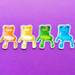 Mini Rainbow Froggy Chair Sticker Packs