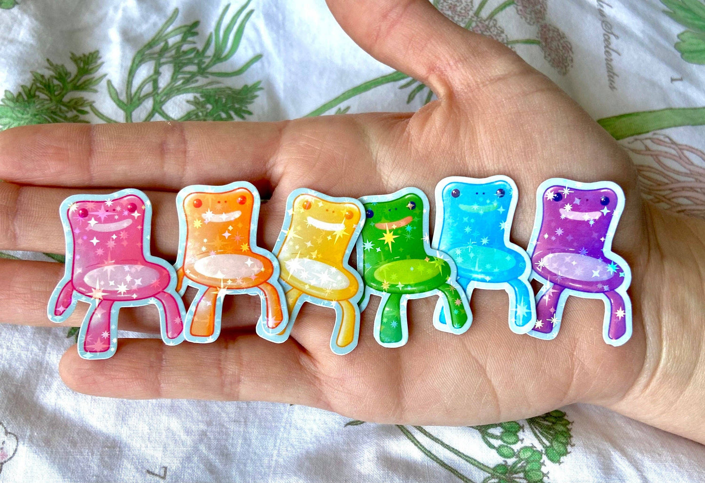 Mini Rainbow Froggy Chair Sticker Packs