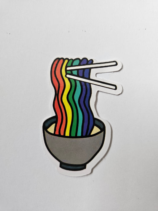 Rainbow Noodles Sticker