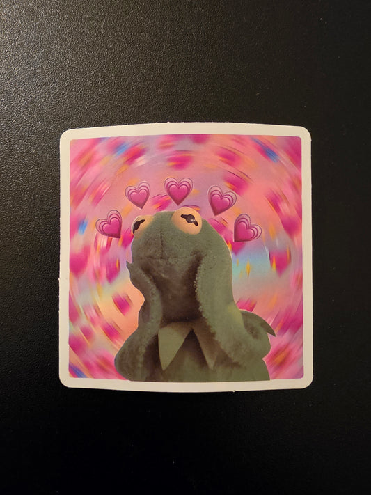 Kermie Hearts Sticker