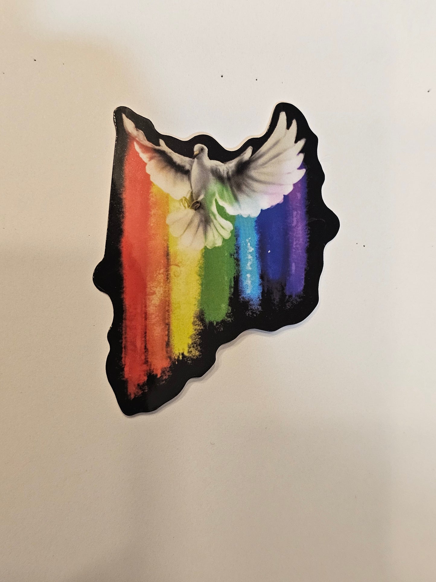 Rainbow Dove Sticker