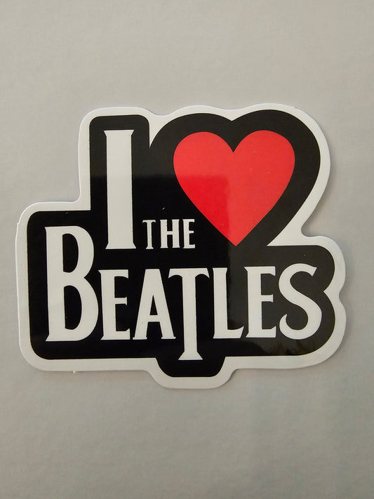 I Love The Beatles Sticker