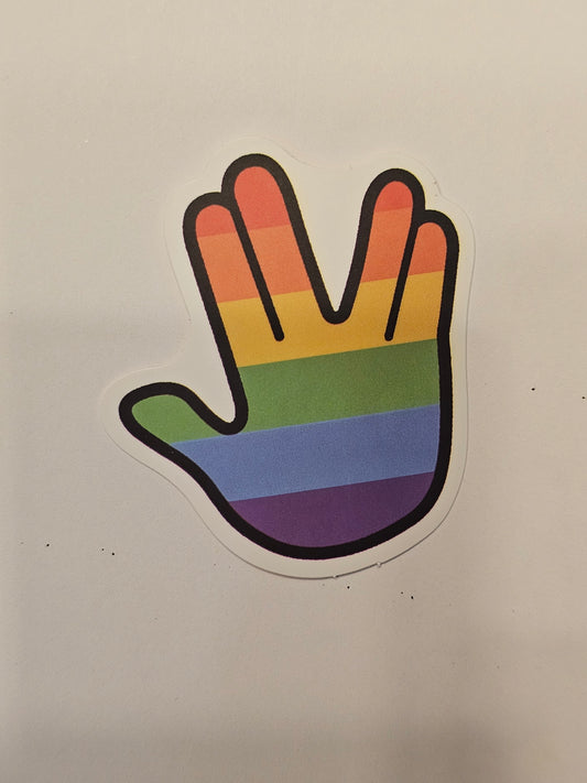 Rainbow Spock Sticker