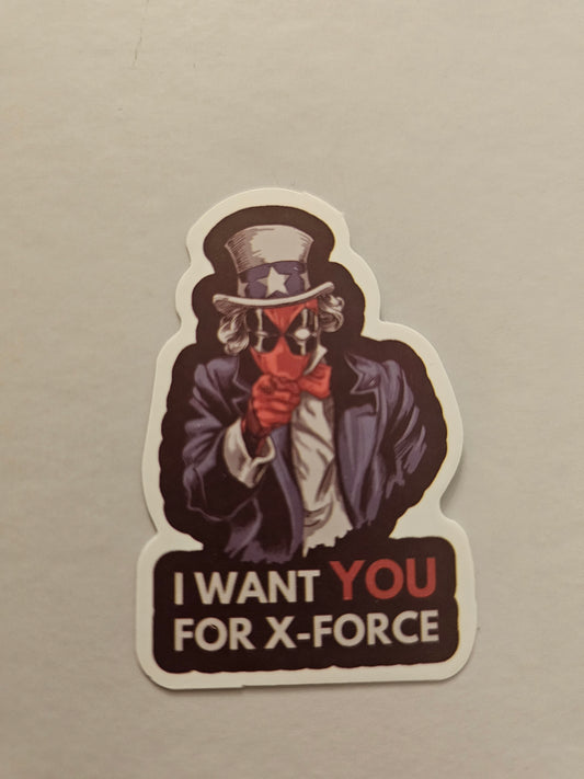 Deadpool Xforce Sticker