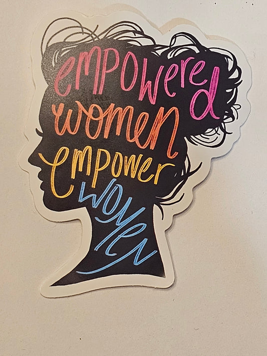 Empowered Women Color Sticker