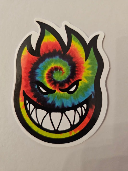 Tie dye Spitfire sticker