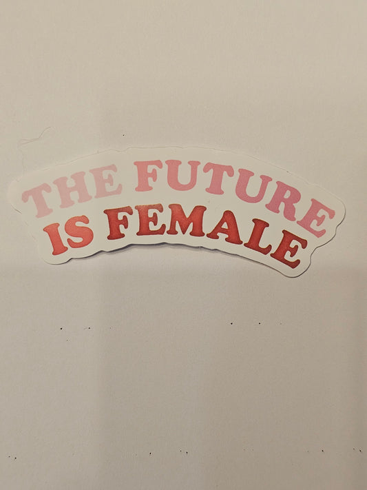 Future is Female Pink Sticker