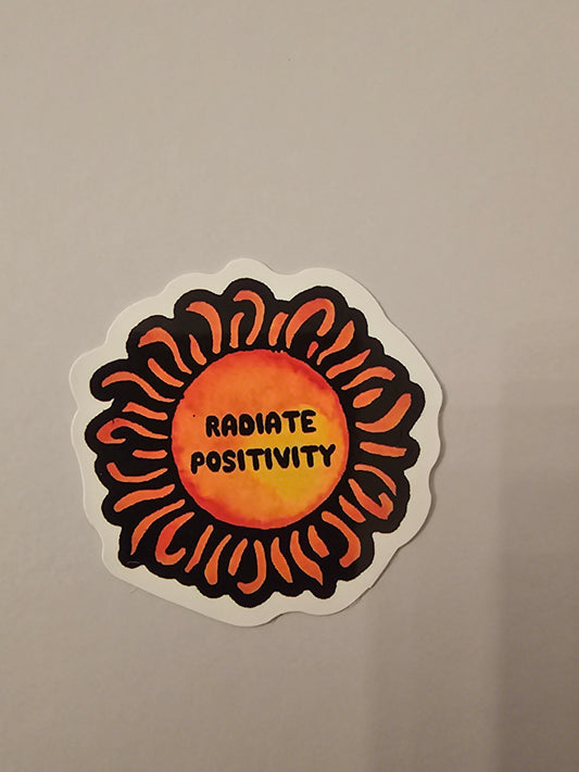 Radiate Positivity Sun Sticker