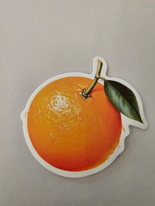 Orange sticker