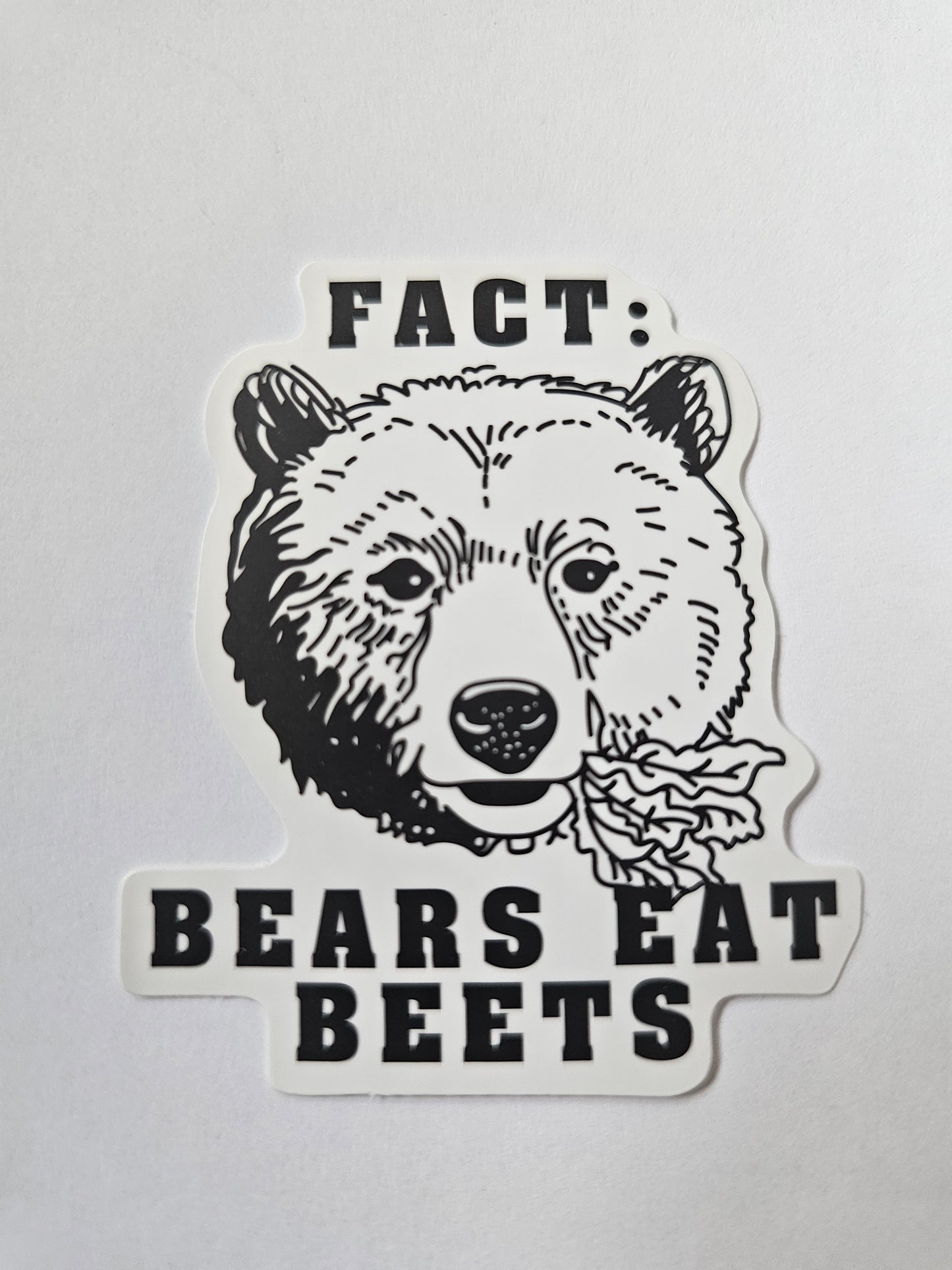 Bears eat Beets Sticker