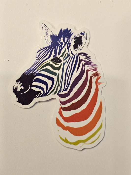 Rainbow zebra Sticker
