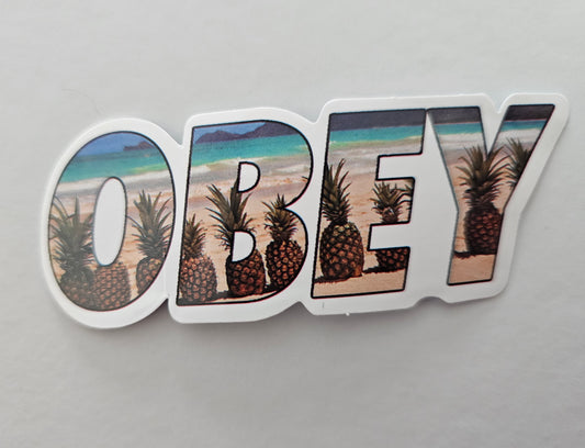 Obey Pineapple Sticker