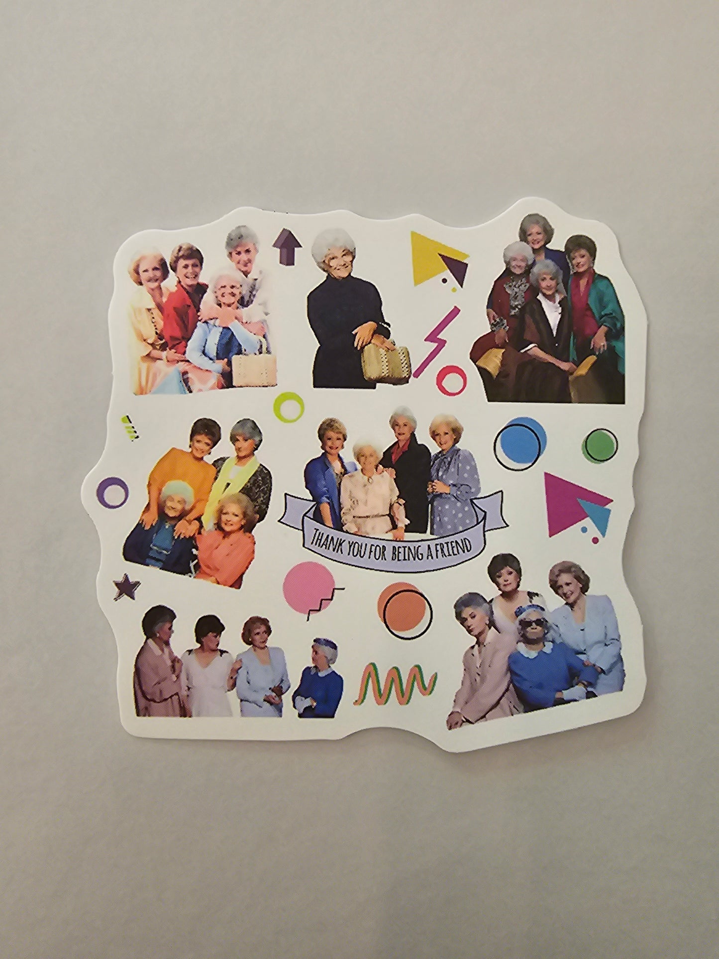 Golden Girl collage Sticker