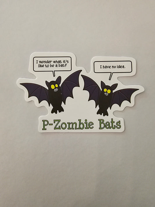 P zombie bats sticker