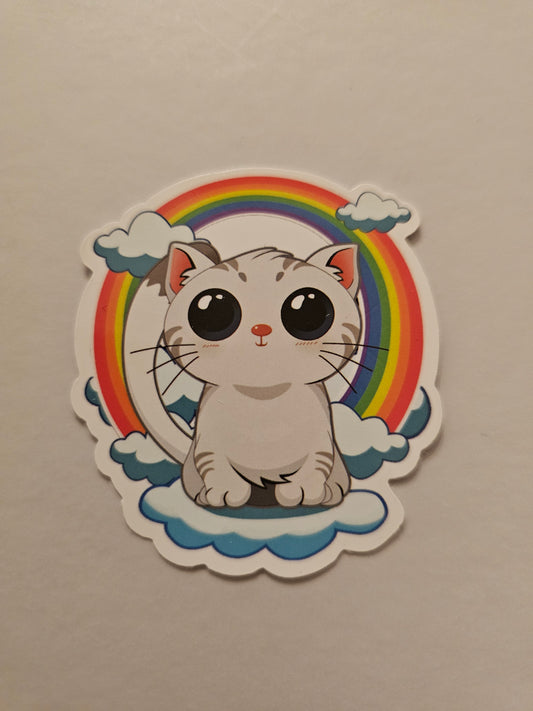 Rainbow Kitten Sticker