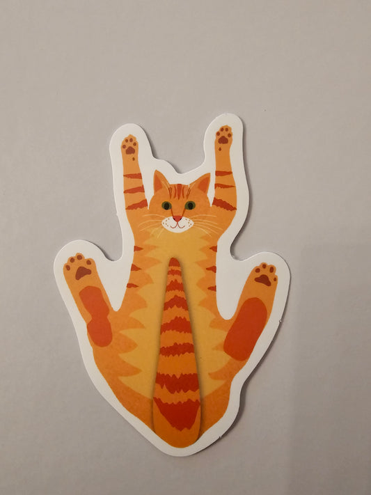 Orange cat sticker
