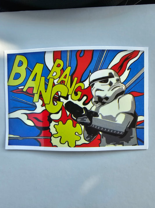 Bang Bang Stormtrooper Sticker