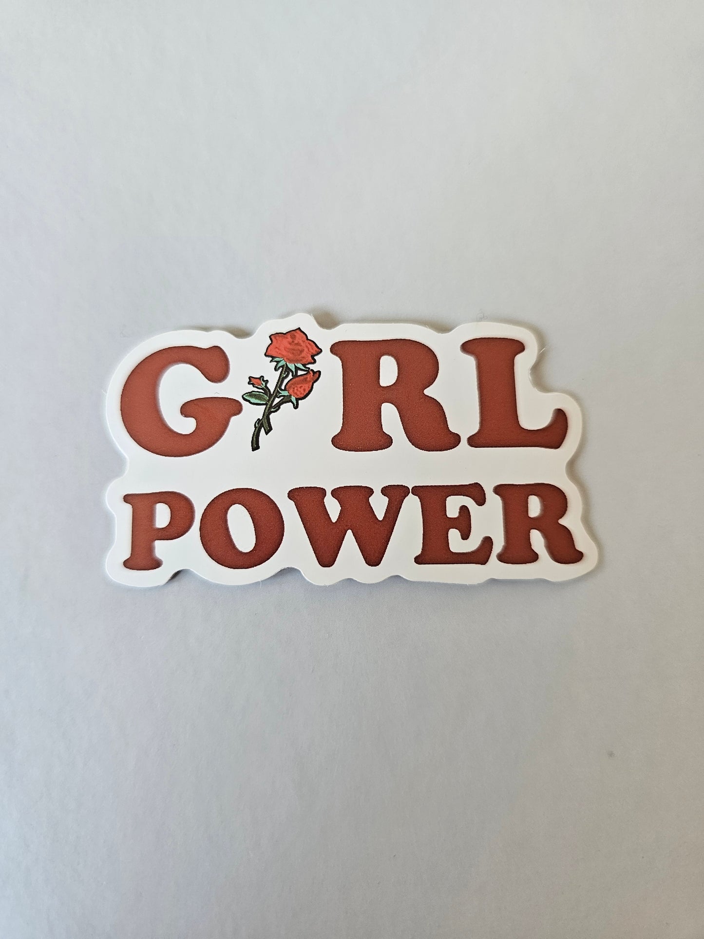 Girl Power Rose Sticker