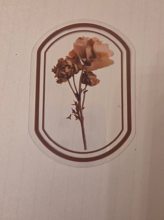 Transparent Flower sticker