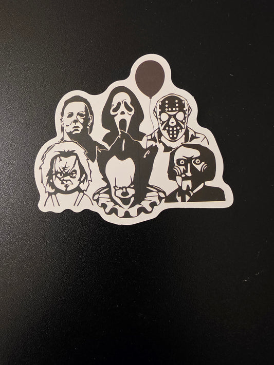 Horror characters Sticker