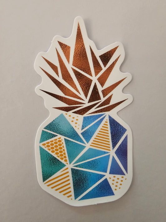 Geometric pineapple sticker
