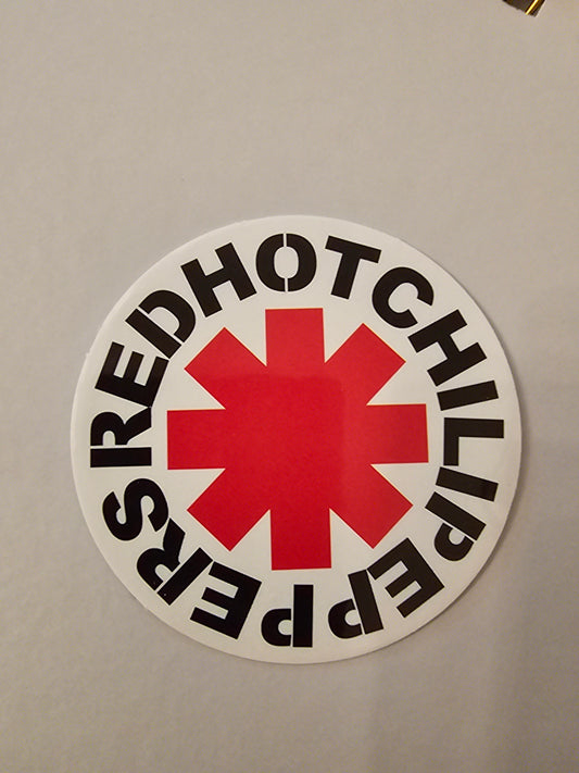 Red Hot Chili Peppers White sticker