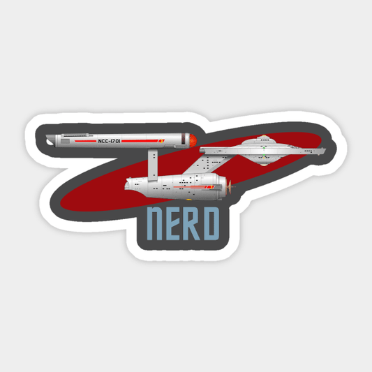 Star Trek Nerd Sticker