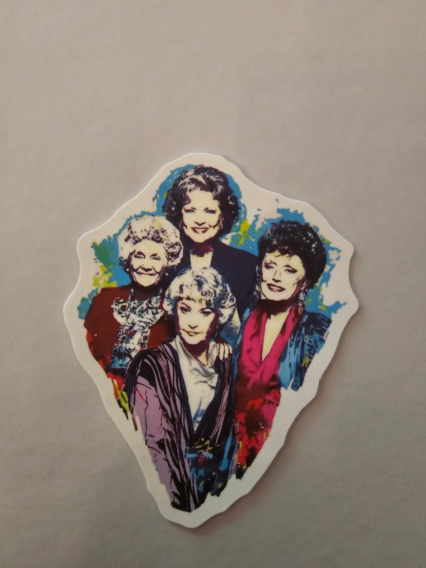 Golden Girl blue sticker