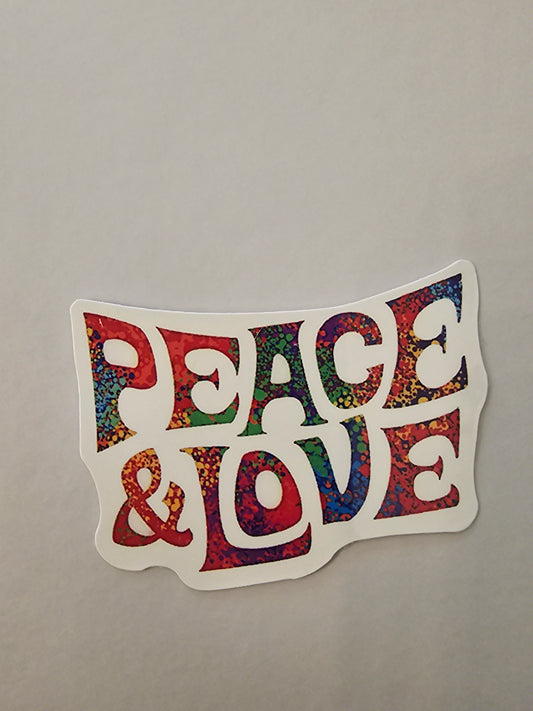 Peace & Love Sticker