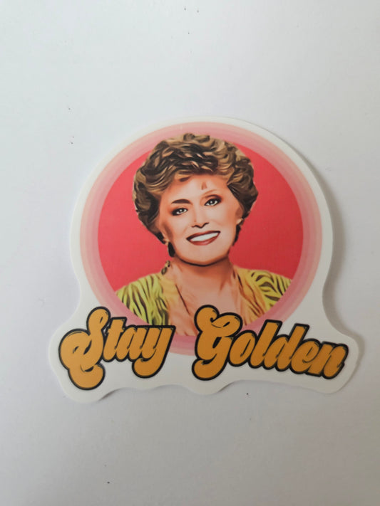 Stay Golden Blanche Sticker