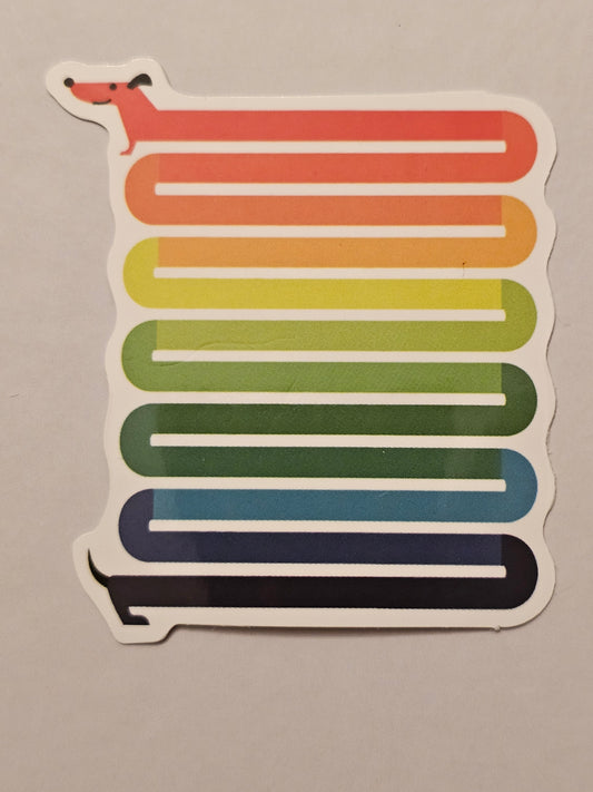 Rainbow Dog Sticker