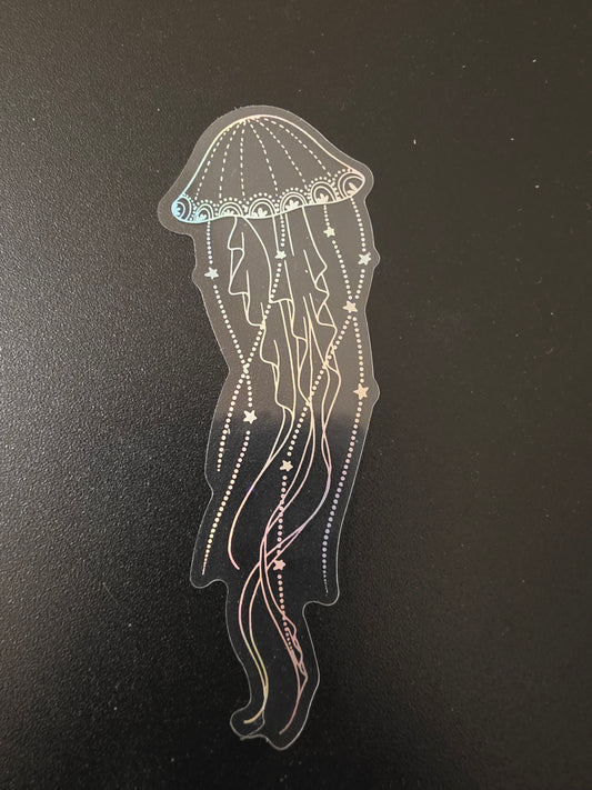 Transparent Jellyfish Sticker