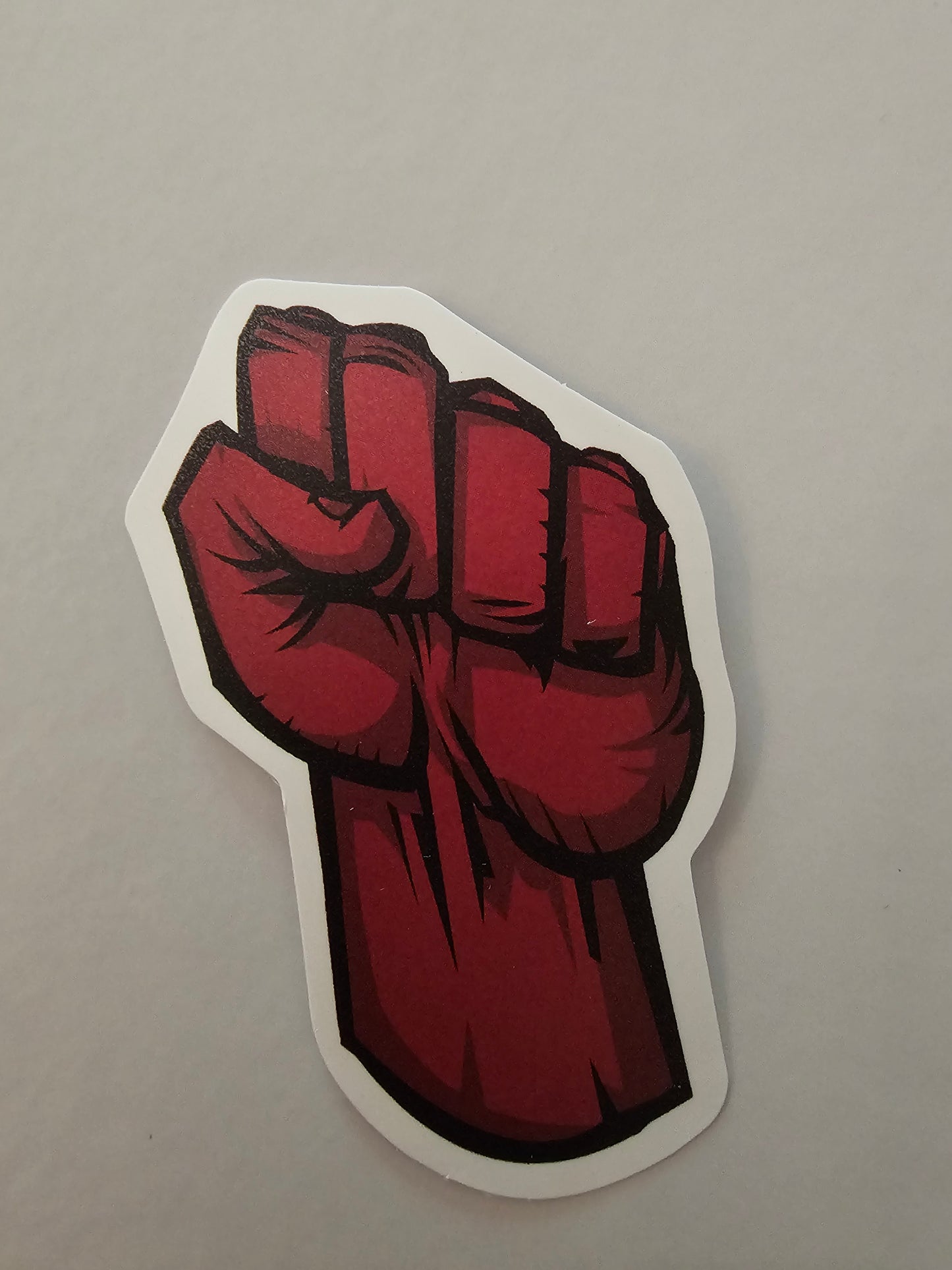 Red Fist Sticker