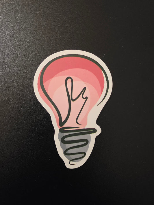 Pink Bulb Sticker