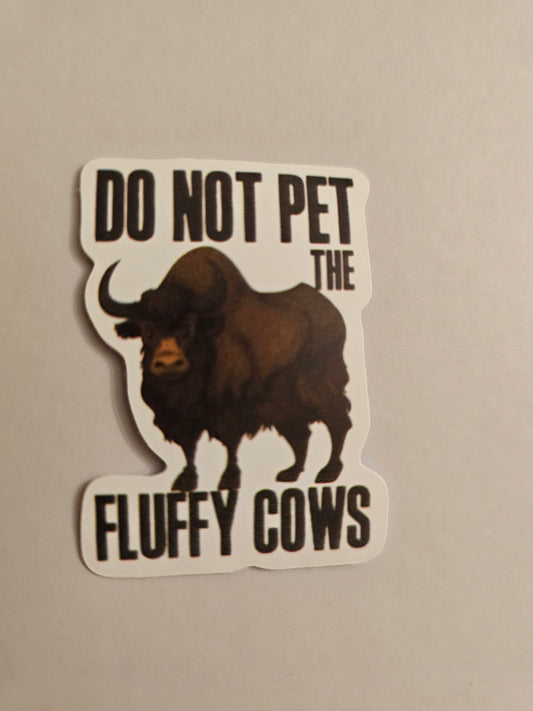 Fluffy Cows Sticker