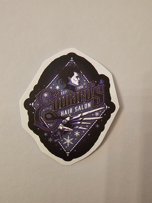 Edward Scissorhands Salon Sticker